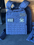 Suffer More Skull Velcro Patch (2.5” x 2.5”)