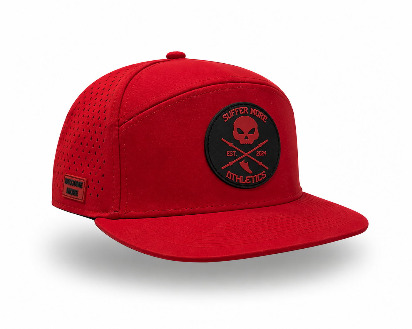 The Engine Rough Red Performance Hat | Durable Training Snapback – Suffer More