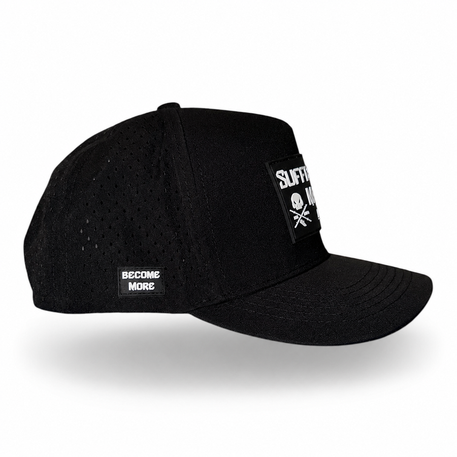 The Origin O.G. Performance Hat Black | Structured Training Snapback – Suffer More