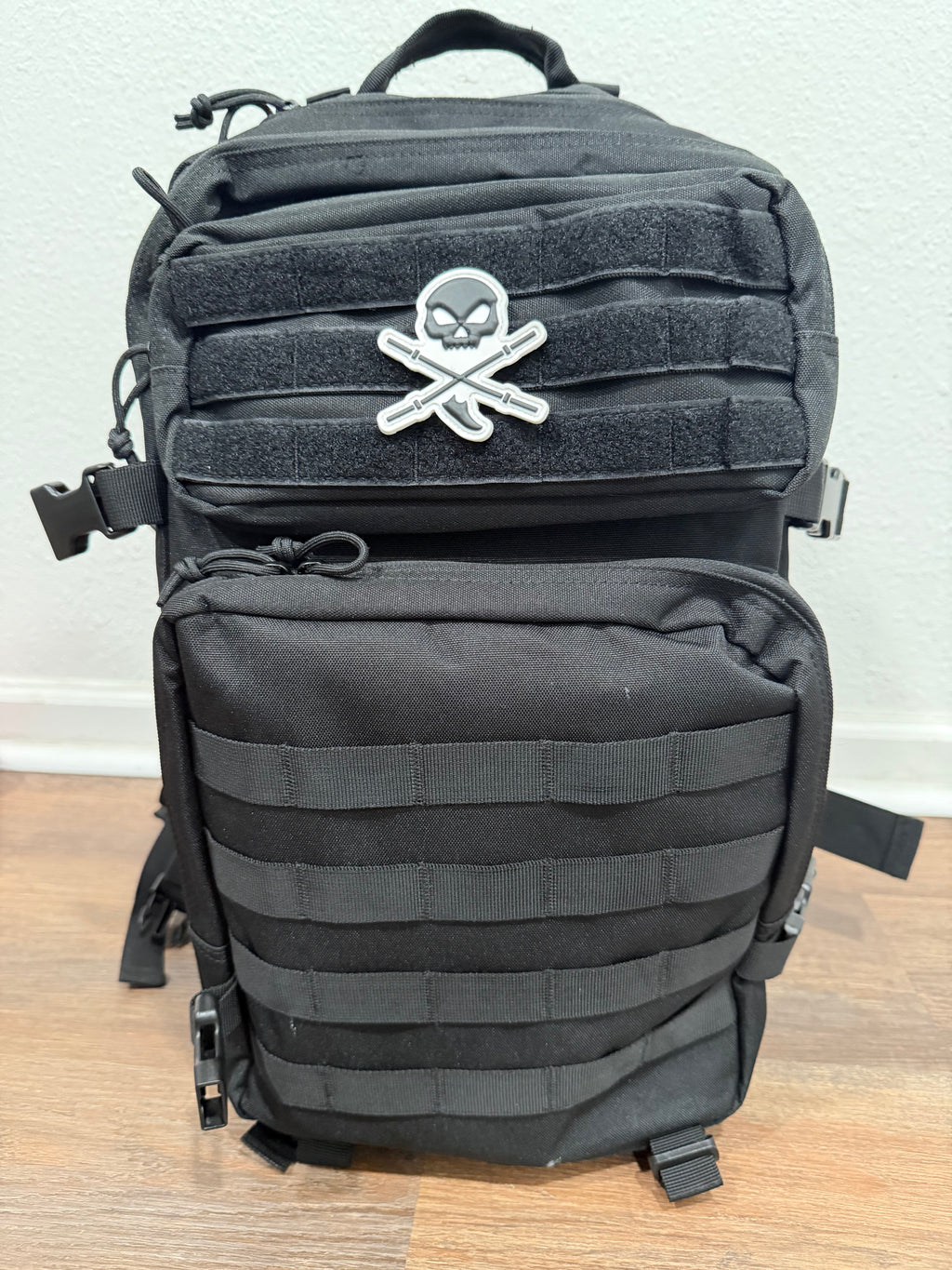 Suffer More Skull Velcro Patch (2.5” x 2.5”)