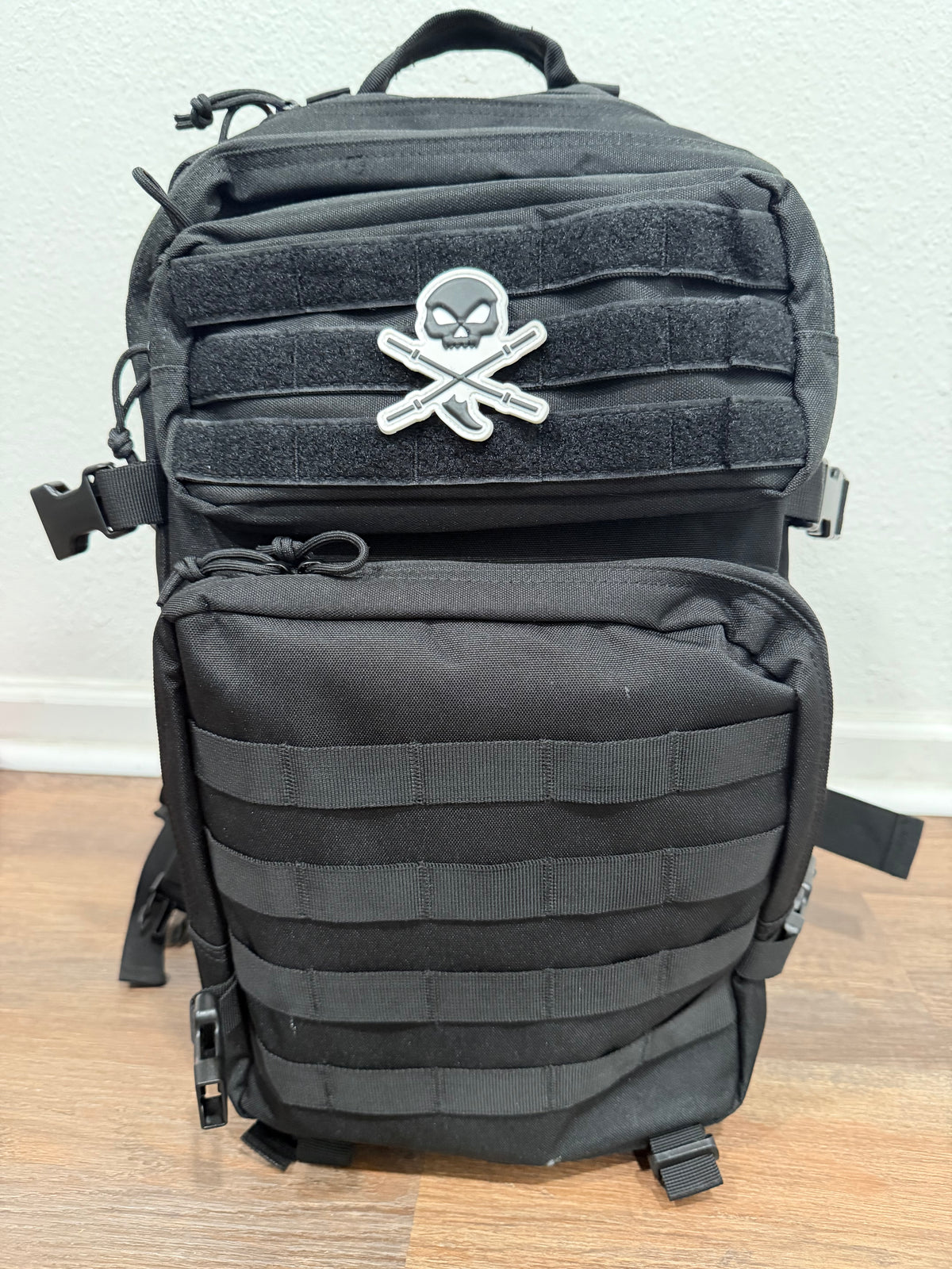 Suffer More Skull Velcro Patch (2.5” x 2.5”)