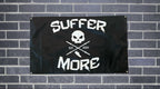 Suffer More Athletics 3×5 Double-Sided Flag | Gym & Garage flag