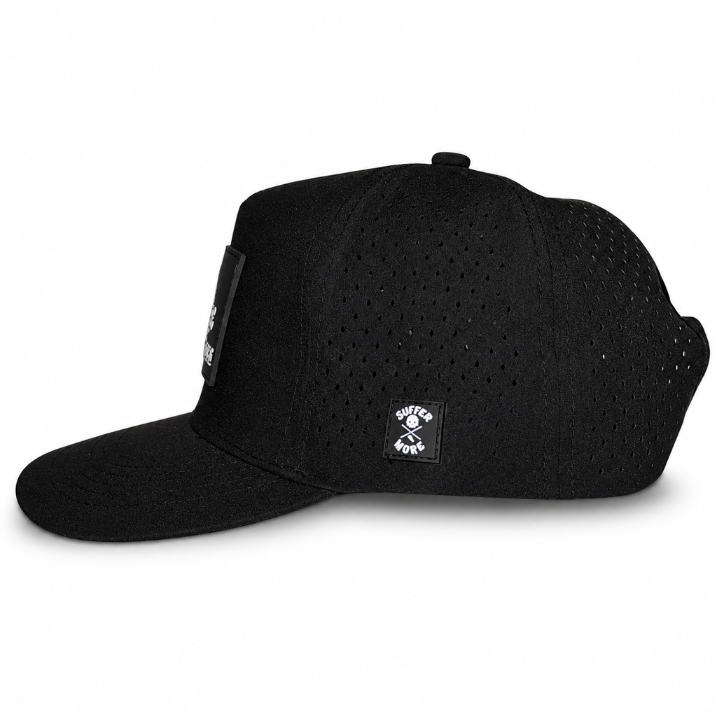 The Origin O.G. Performance Hat Black | Structured Training Snapback – Suffer More