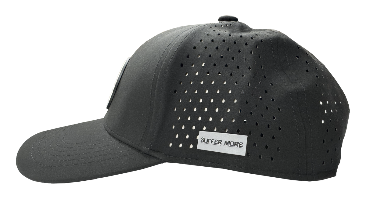 The Pace Black Performance Running Hat | Lightweight Athletic Hat