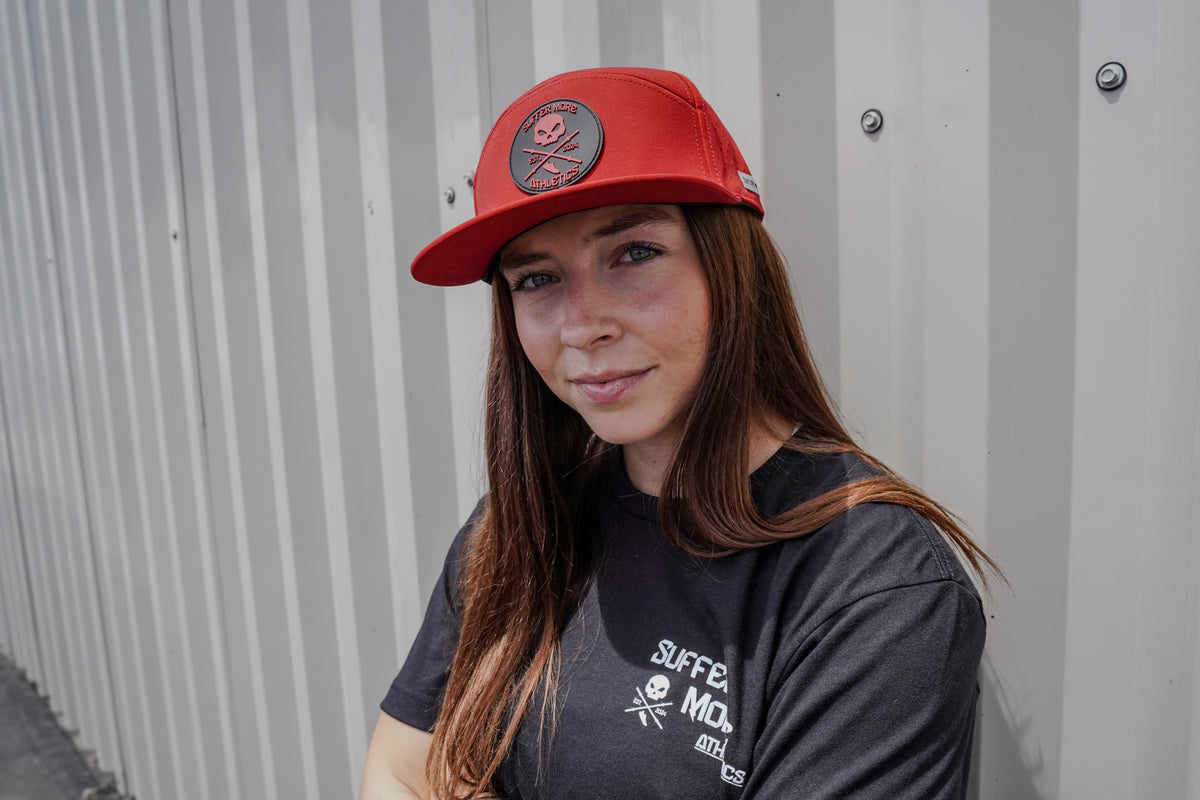 The Engine Rough Red Performance Hat | Durable Training Snapback – Suffer More