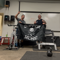 Suffer More Athletics 3×5 Double-Sided Flag | Gym & Garage flag
