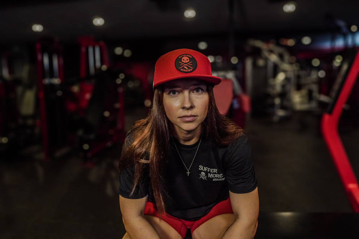 The Engine Rough Red Performance Hat | Durable Training Snapback – Suffer More