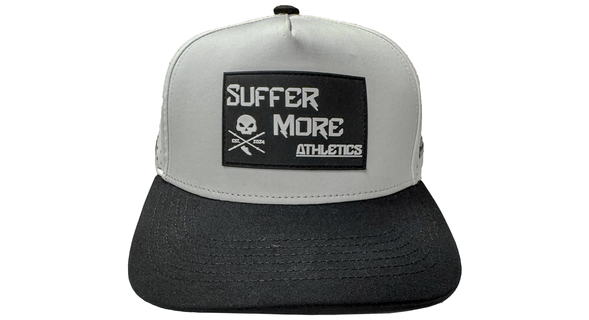 The Origin O.G. Performance Hat White/Black | Structured Training Snapback – Suffer More