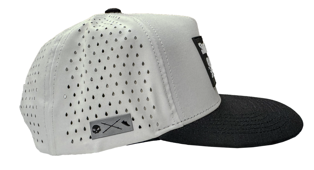 The Origin O.G. Performance Hat White/Black | Structured Training Snapback – Suffer More