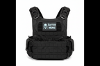 Suffer More Athletics Rectangular PVC Patch | Blackout Velcro Tactical Patch
