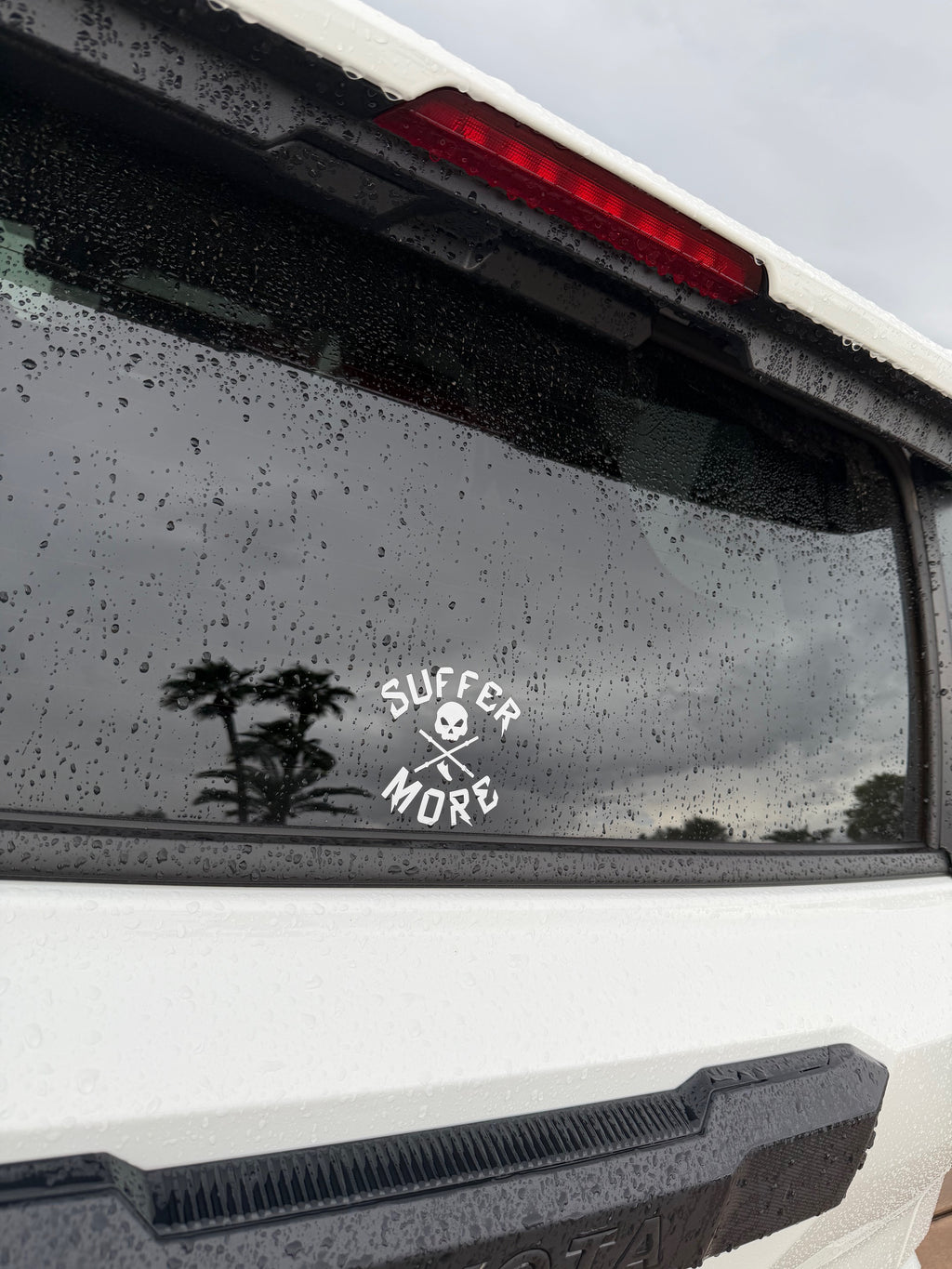 Sticker: Suffer More Athletics Transfer Sticker – Skull & Bars Logo
