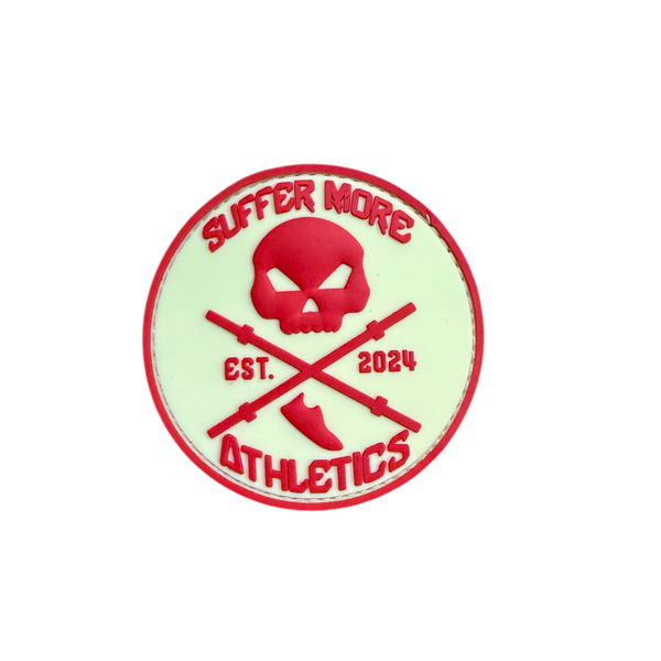 Patch: Suffer More Athletics Circle PVC Patch  – Velcro Back