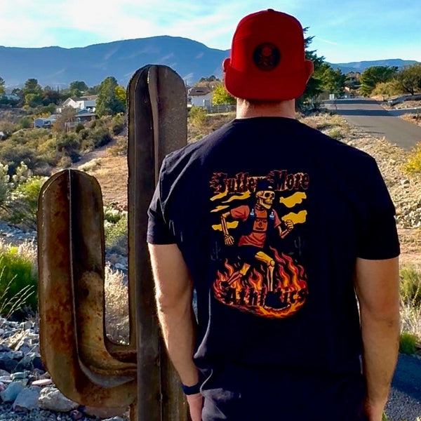 Rough Red performance hat + "Forged In Fire" tee bundle