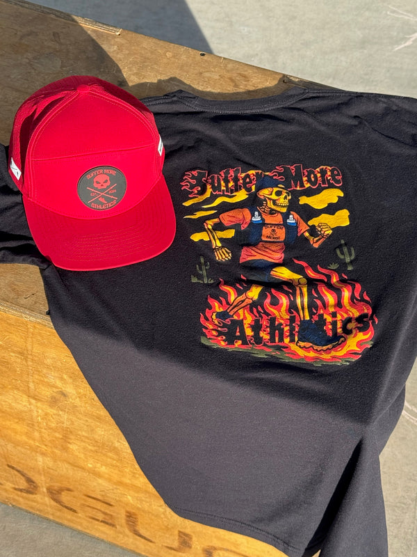 Rough Red performance hat + "Forged In Fire" tee bundle