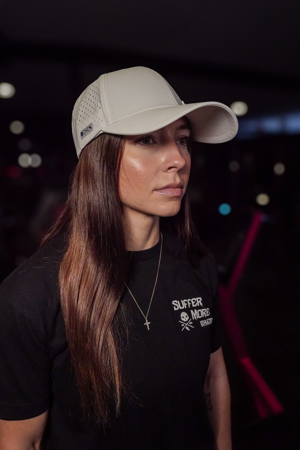 Suffer Patriot Tee + Pace White Performance Hat Bundle